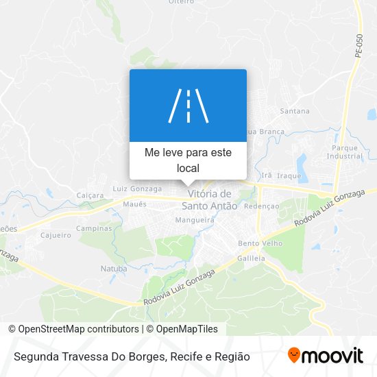 Segunda Travessa Do Borges mapa