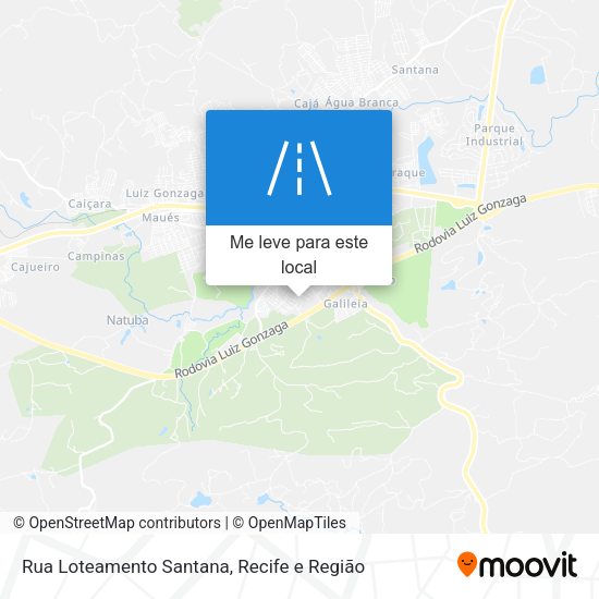 Rua Loteamento Santana mapa