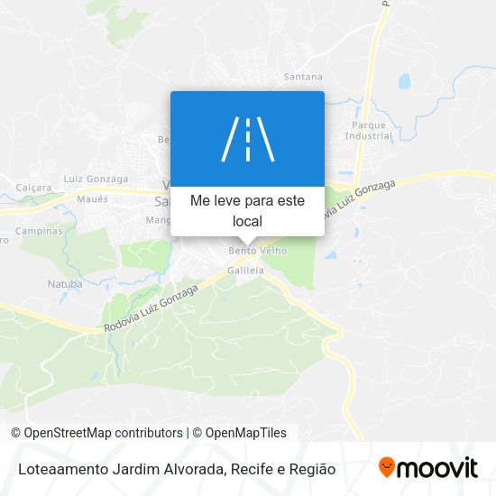 Loteaamento Jardim Alvorada mapa