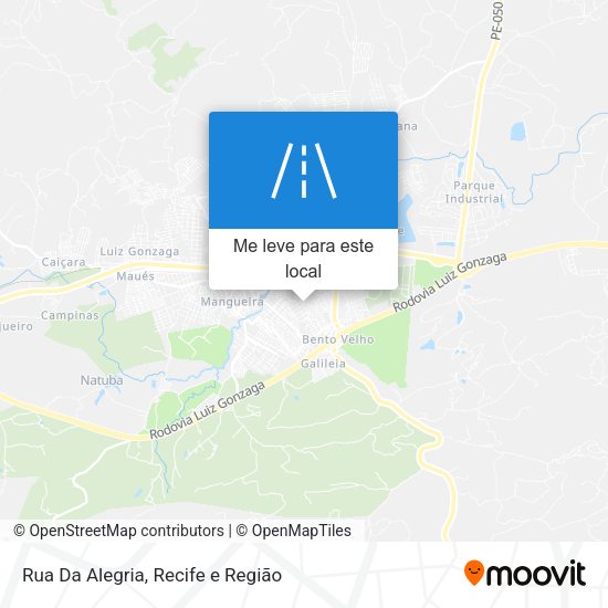 Rua Da Alegria mapa