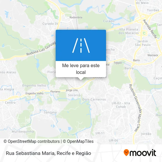 Rua Sebastiana Maria mapa