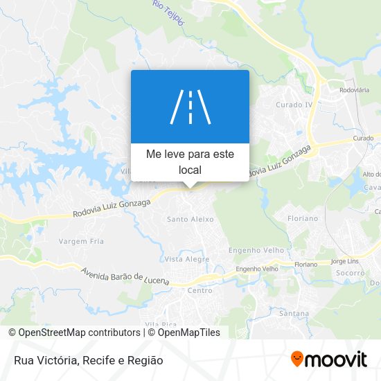 Rua Victória mapa