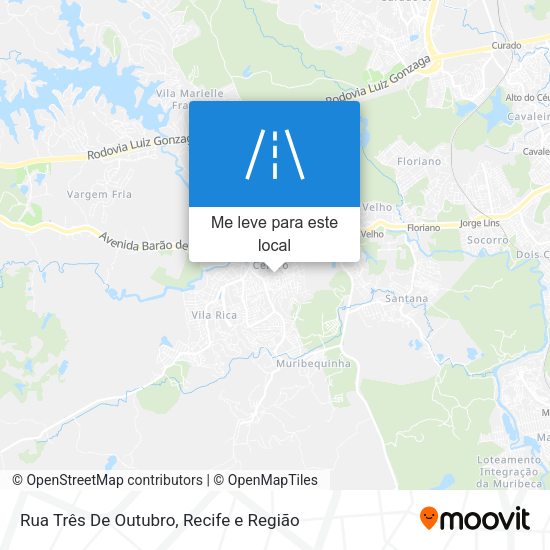 Rua Três De Outubro mapa