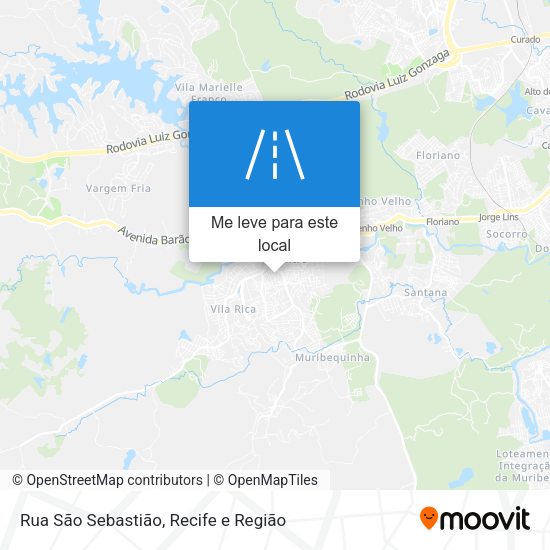 Rua São Sebastião mapa