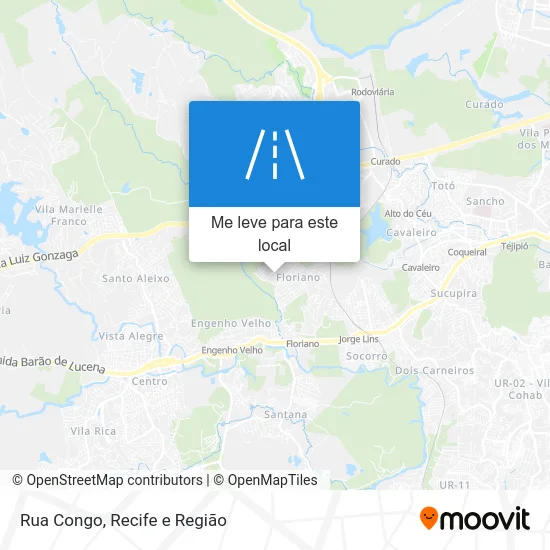 Rua Congo mapa