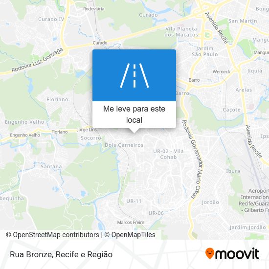 Rua Bronze mapa
