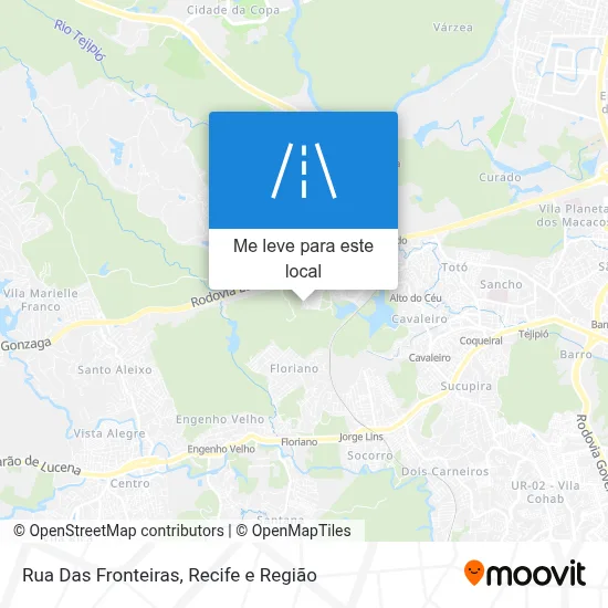 Rua Das Fronteiras mapa