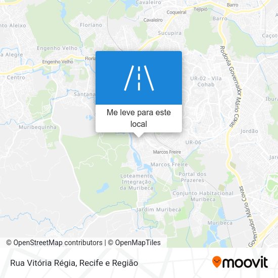 Rua Vitória Régia mapa