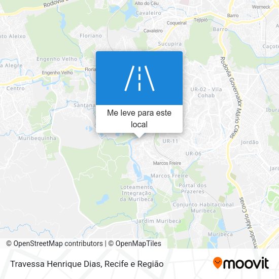 Travessa Henrique Dias mapa