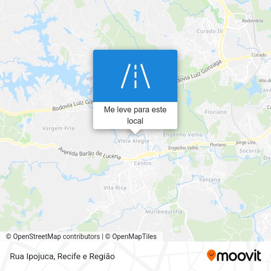 Rua Ipojuca mapa