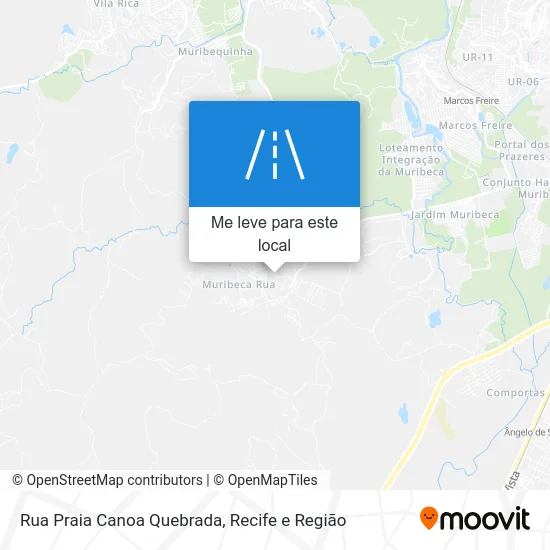 Rua Praia Canoa Quebrada mapa