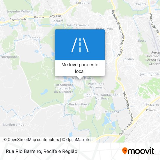 Rua Rio Barreiro mapa