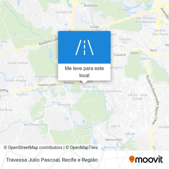 Travessa Julio Pascoal mapa