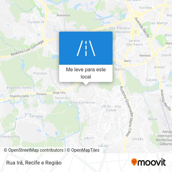 Rua Irã mapa