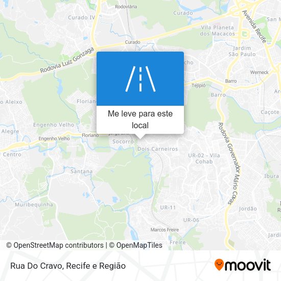 Rua Do Cravo mapa