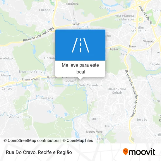 Rua Do Cravo mapa