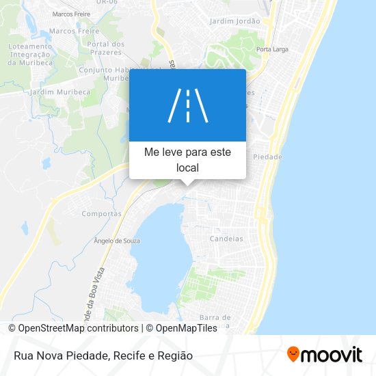 Rua Nova Piedade mapa