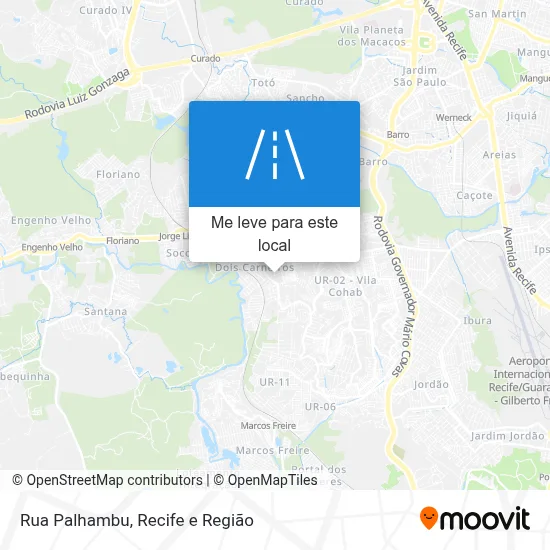 Rua Palhambu mapa