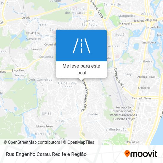 Rua Engenho Carau mapa