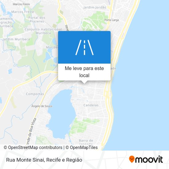Rua Monte Sinai mapa