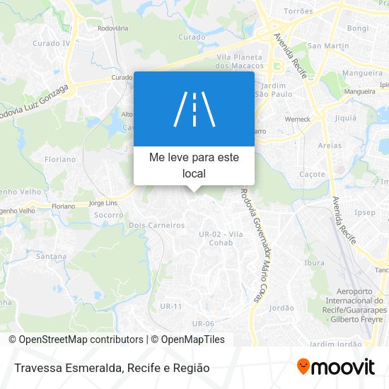 Travessa Esmeralda mapa