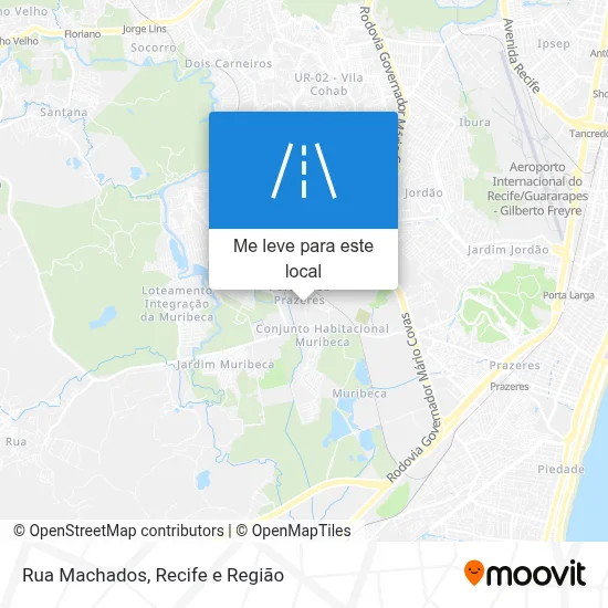 Rua Machados mapa
