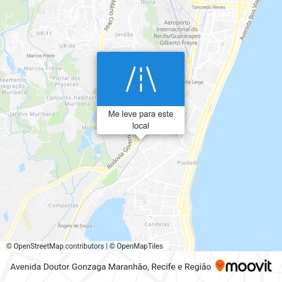 Avenida Doutor Gonzaga Maranhão mapa