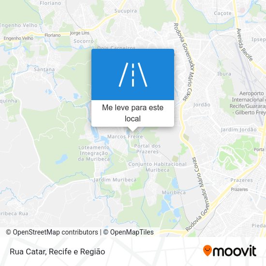 Rua Catar mapa
