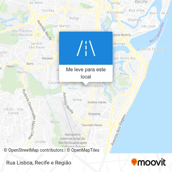 Rua Lisboa mapa