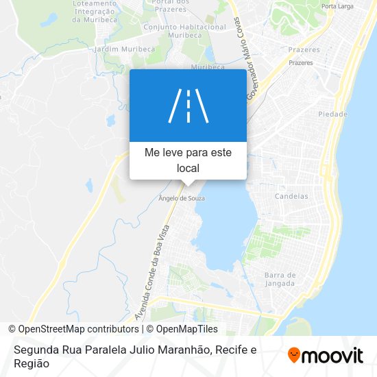 Segunda Rua Paralela Julio Maranhão mapa