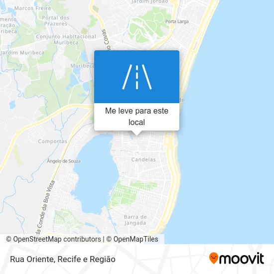 Rua Oriente mapa