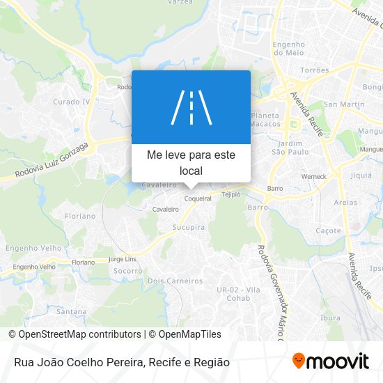 Rua João Coelho Pereira mapa