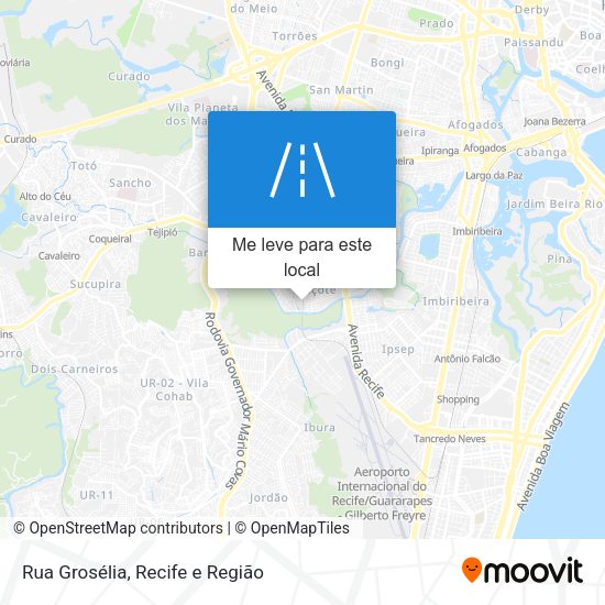 Rua Grosélia mapa