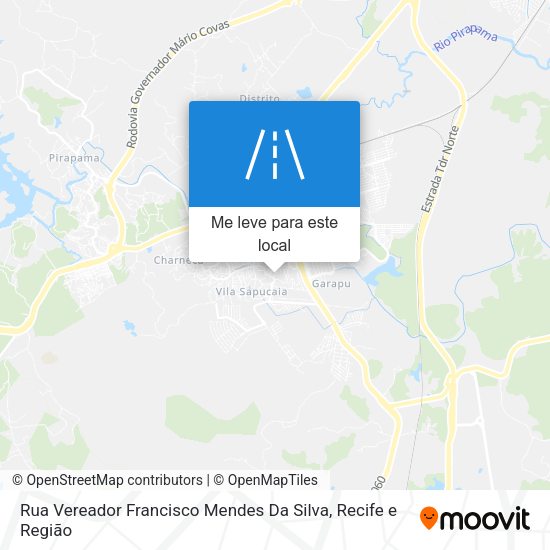 Rua Vereador Francisco Mendes Da Silva mapa