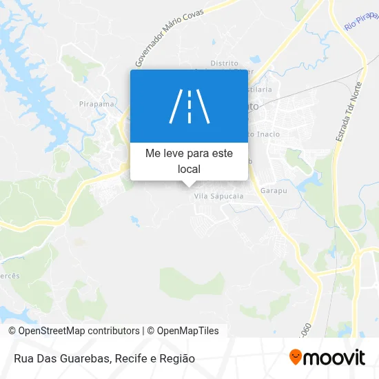 Rua Das Guarebas mapa