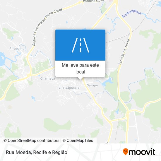 Rua Moeda mapa