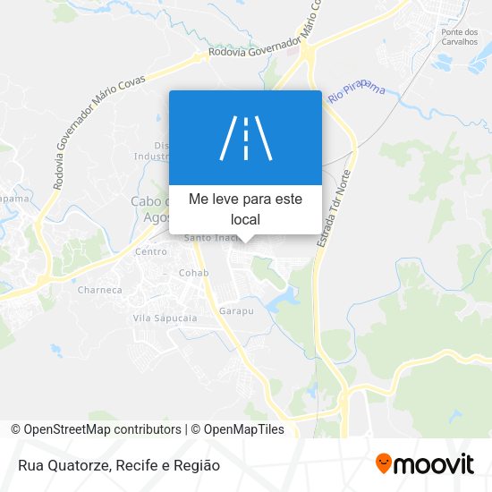 Rua Quatorze mapa