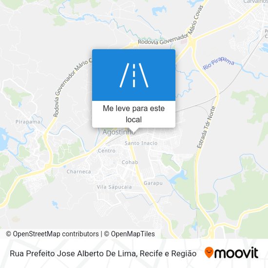 Rua Prefeito Jose Alberto De Lima mapa
