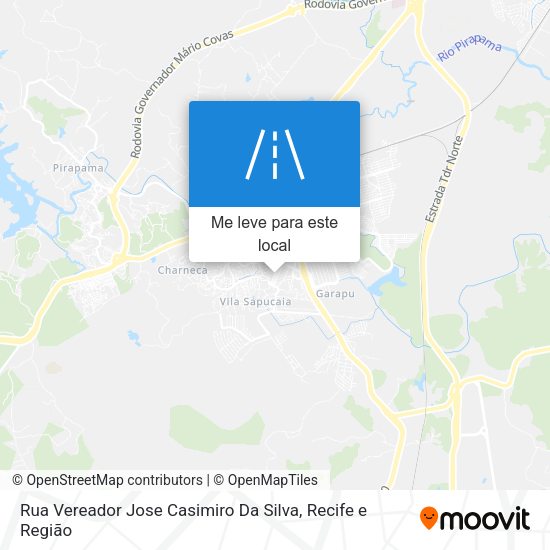 Rua Vereador Jose Casimiro Da Silva mapa