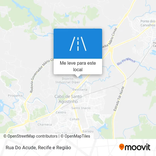 Rua Do Acude mapa