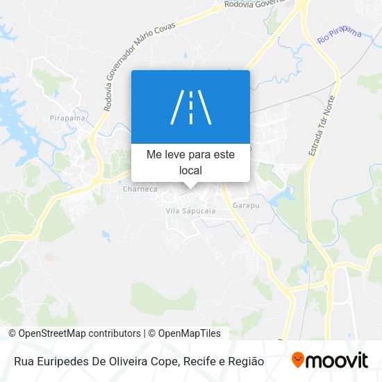 Rua Euripedes De Oliveira Cope mapa