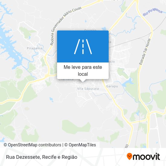 Rua Dezessete mapa