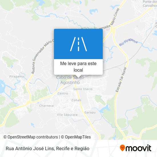 Rua Antônio José Lins mapa