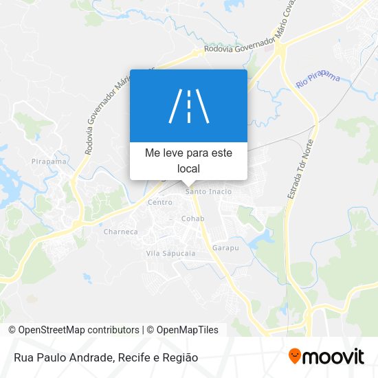 Rua Paulo Andrade mapa