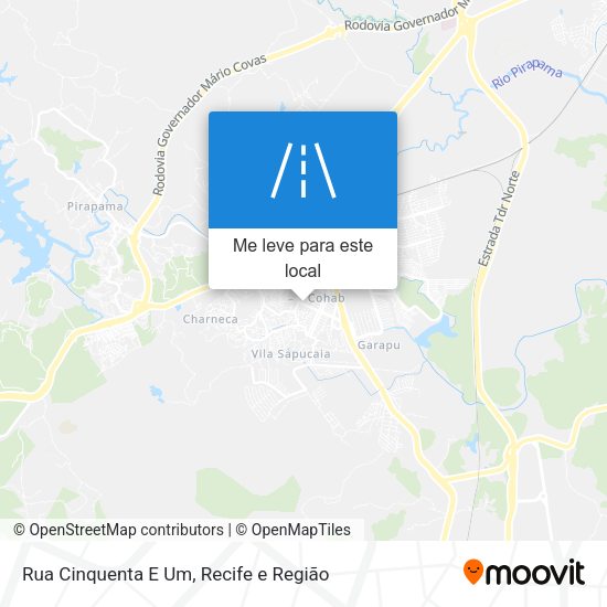 Rua Cinquenta E Um mapa