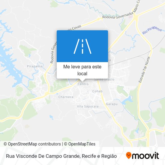 Rua Visconde De Campo Grande mapa