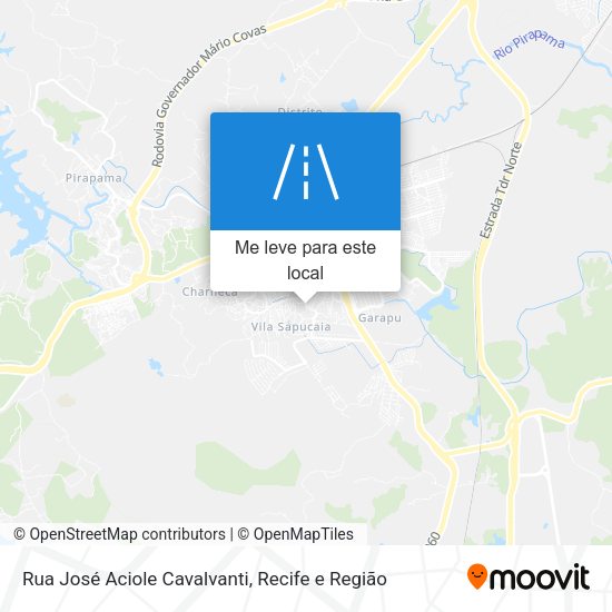 Rua José Aciole Cavalvanti mapa