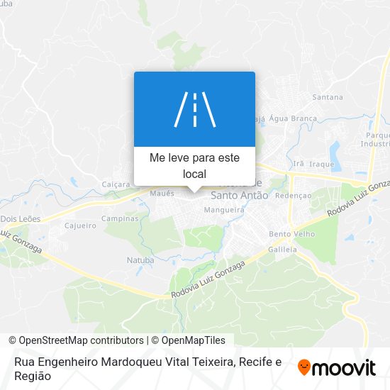 Rua Engenheiro Mardoqueu Vital Teixeira mapa