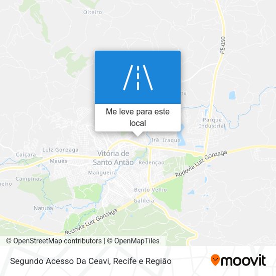 Segundo Acesso Da Ceavi mapa
