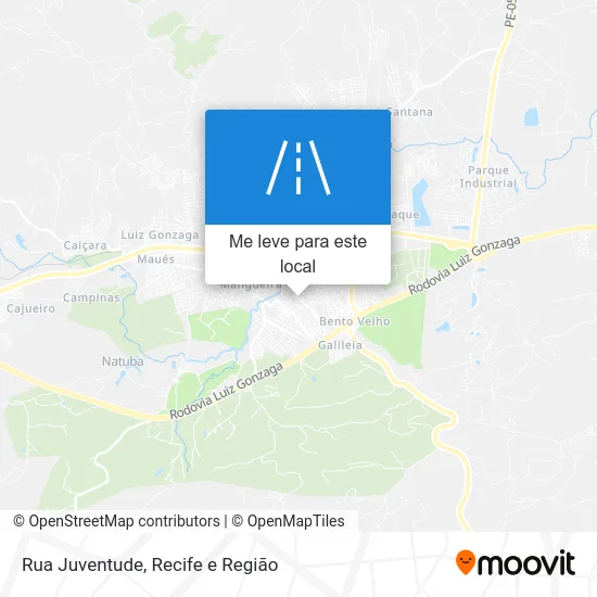 Rua Juventude mapa